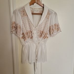 Anthropologie blouse size 4